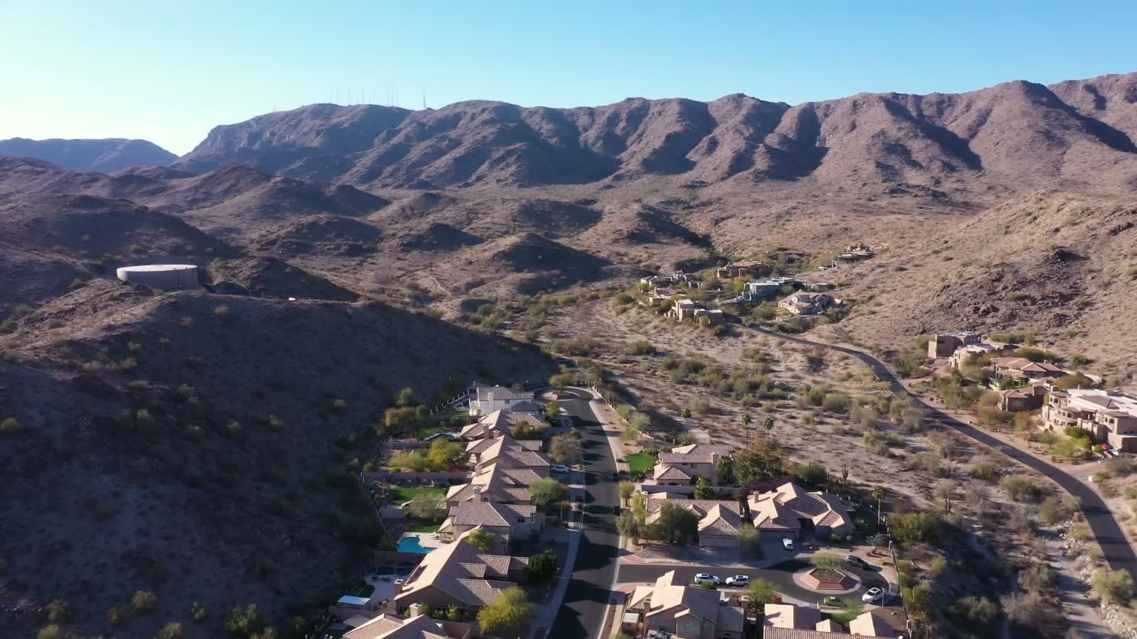Homes at the base of the mountains in Ahwatukee